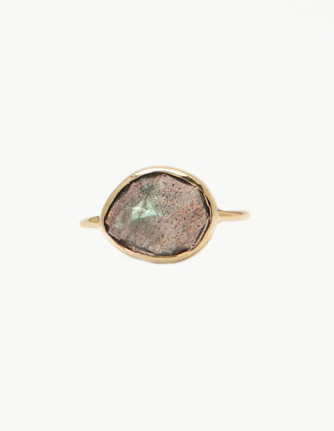 Labradorite Slice Ring