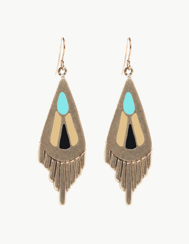 Turquoise / Black / Camel