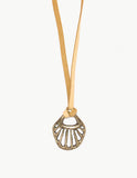 Eurybia Pendant with Leather Band