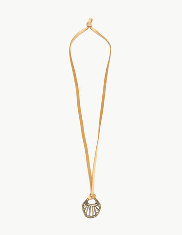 Eurybia Pendant with Leather Band