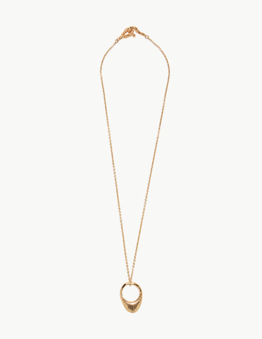 Golden Mollusk Ring Pendant