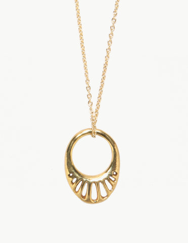 Golden Eurybia Ring Pendant