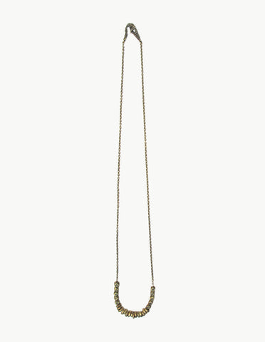 Crystal Mountain and Rondell Bead Necklace