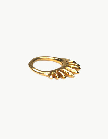 Golden Rising Sun Ring