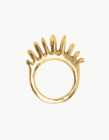 Golden Rising Sun Ring