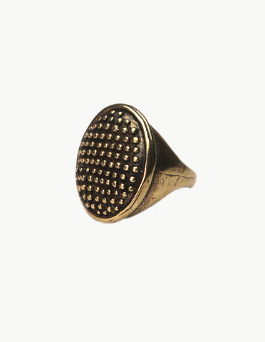 Braille Oval Ring