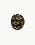 Braille Oval Ring