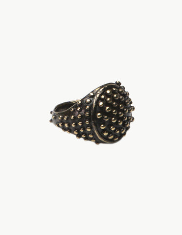 Braille Round Ring
