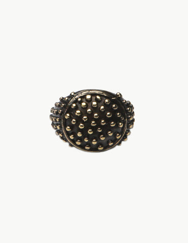 Braille Round Ring