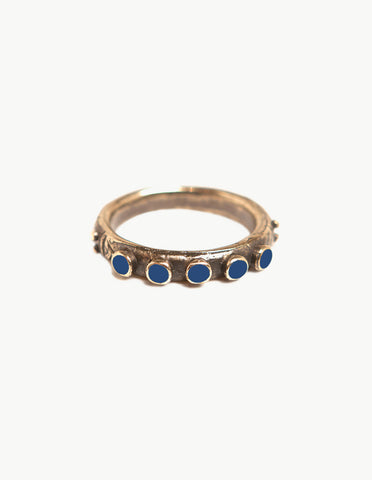 Cobalt Snake Eyes Ring