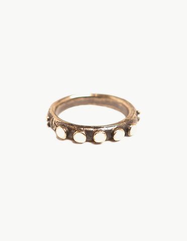 Ivory Snake Eyes Ring