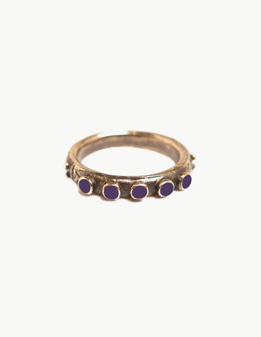 Purple Snake Eyes Ring