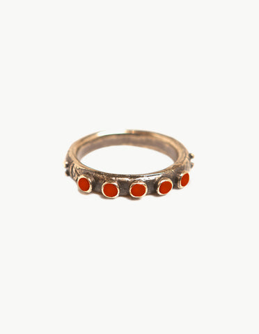 Red Snake Eyes Ring