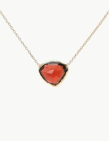 Garnet Slice Necklace