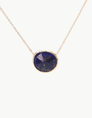 Lapis Slice Necklace