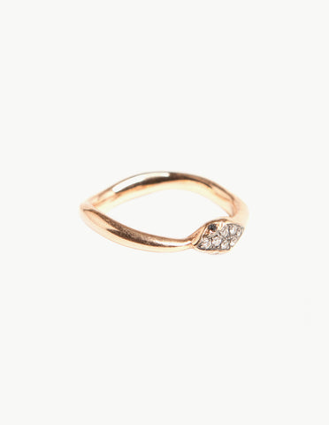 Diamond Pave Eternity Snake Ring