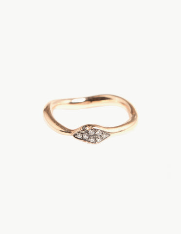 Diamond Pave Eternity Snake Ring