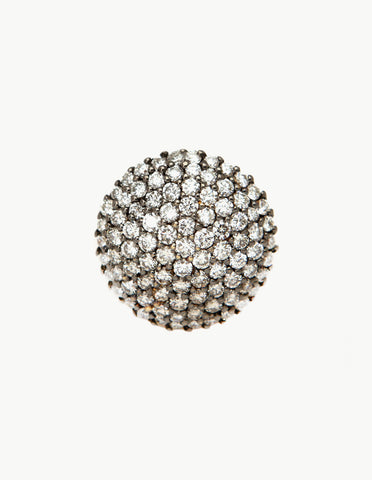Domed Diamond Ring