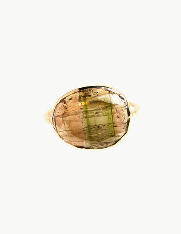 Tourmaline Slice Ring