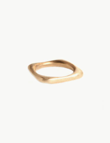 Organic Square Gold Band