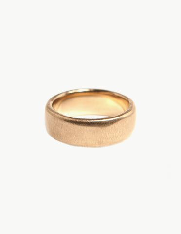 Cigar Wedding Band - Rose Gold