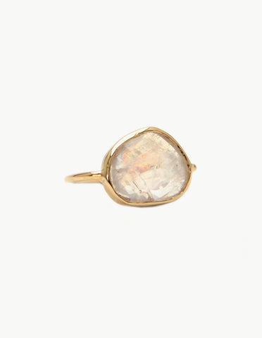 Moonstone Slice Ring