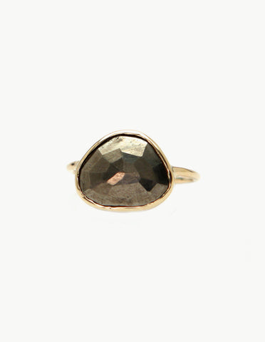 Pyrite Slice Ring