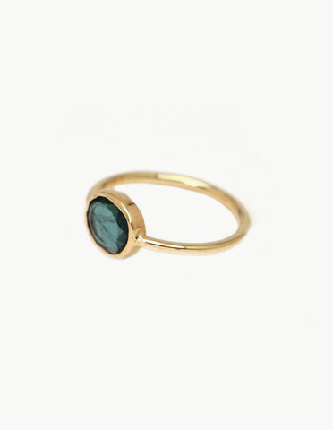 Tourmaline Slice Ring