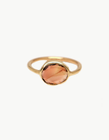 Tourmaline Slice Ring