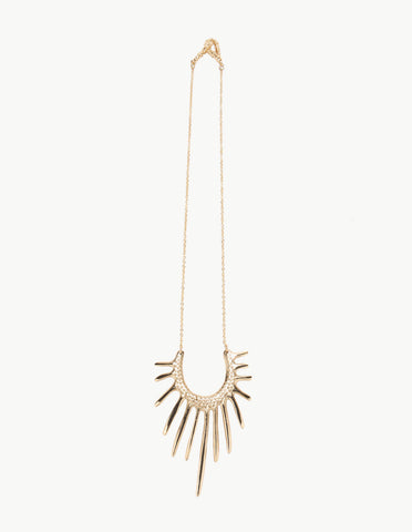 Golden Rising Sun Necklace