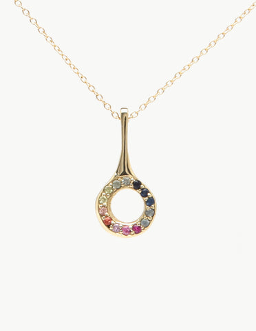 Circle of Life Pendant with Sapphires