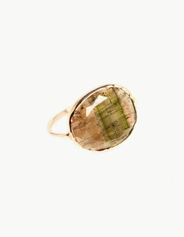 Tourmaline Slice Ring