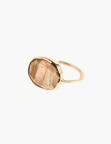 Tourmaline Slice Ring